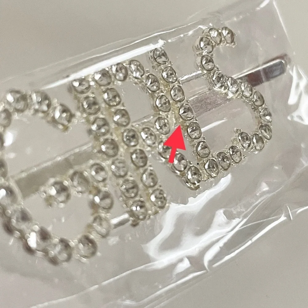 “GIRLS” Faux Diamond Studded Crystal Word Metal Hair Pin Hair Accessory